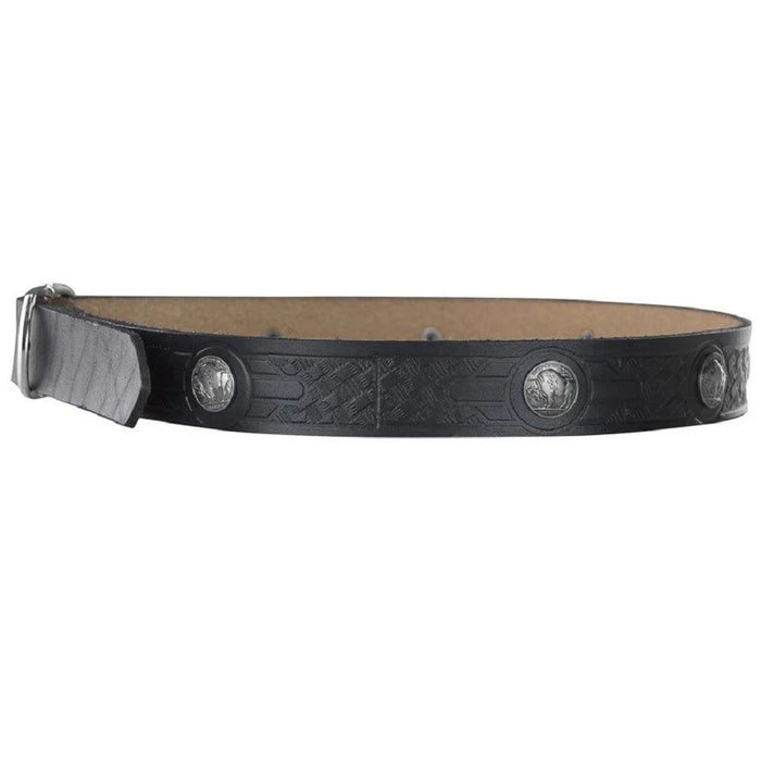 Buffalo Medallion Belt Black: Buffalo Medallion Belt Color Black Size 46
