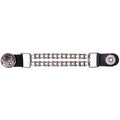 BuffaloHeadVestExt: Double Motorcycle Chain Buffalo Head Nickle Vest extender