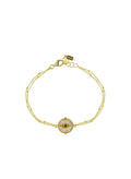 Bracelets ASTRA Byzantine Evil Eye Bracelet White Black O/S Apoella