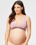 Cake Maternity Milk Bamboo Sleep and Nursing Bra Mauve - Donna Bruschi, IBCLC