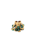Rings Sylvia Toledano Candies Hanging Stones Ring Gold/Malachite O/S Apoella