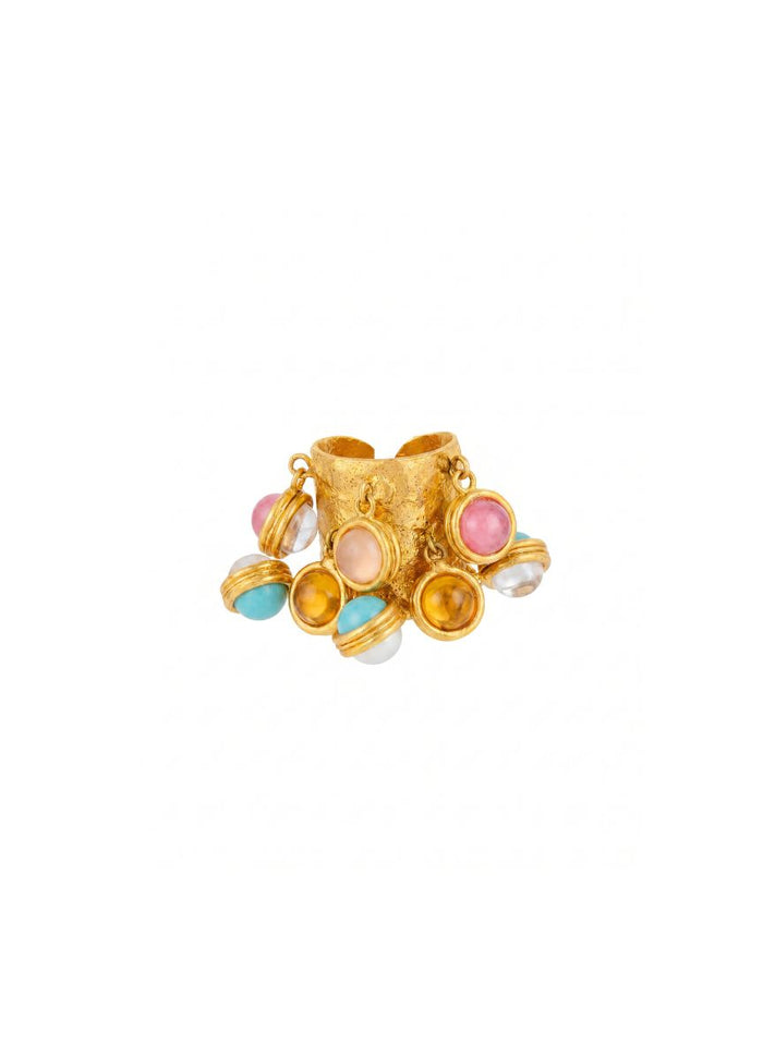 Rings Sylvia Toledano Candies Hanging Stones Ring Gold/Multi Summer O/S Apoella