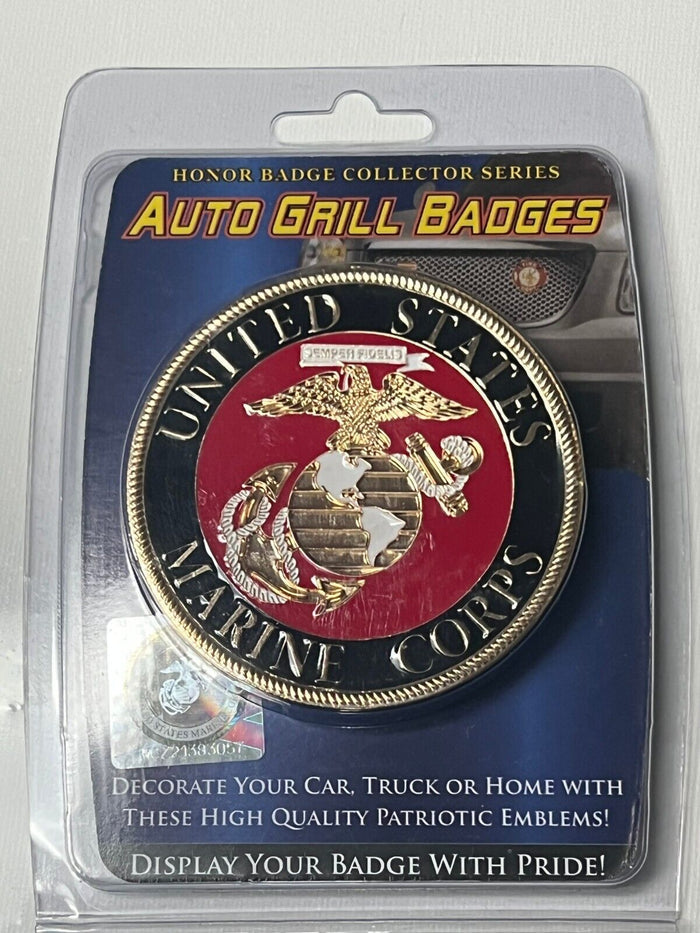 Car Grill Badge USMC: Description:
Car Grill Badge USMCFor Sale Is A Us Marine Corps Automobile Grill  Badge Complete With Th