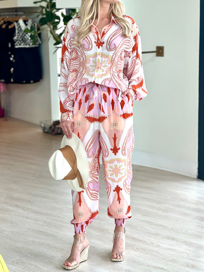 Car03 Carolina K Paisley Jogger Pant