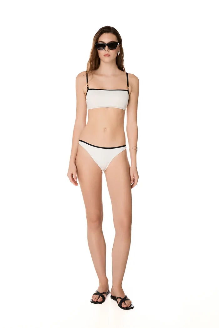 Bikini Kiohne Cara/Chios Straps Bikini Off White Jacquard Apoella
