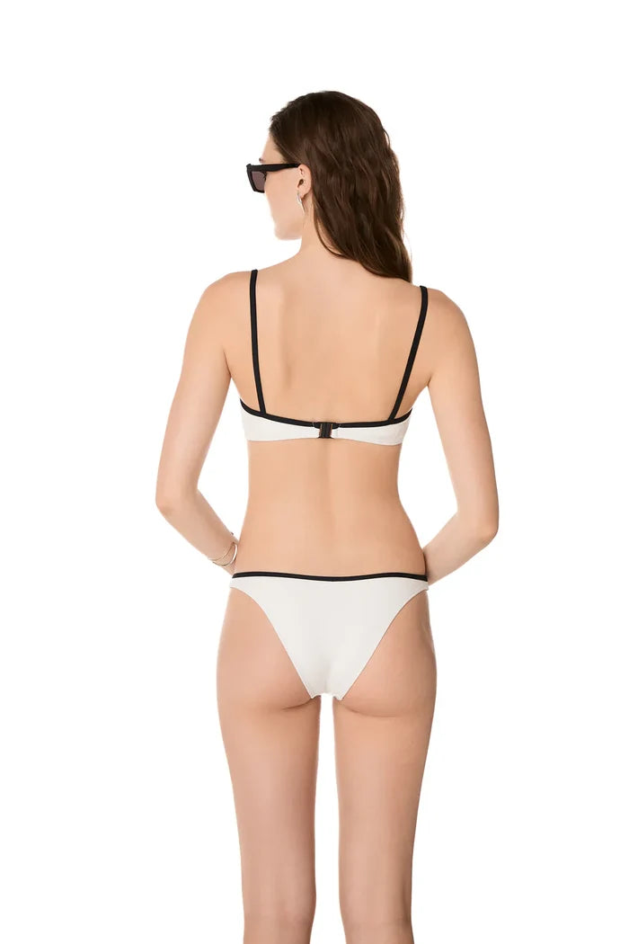 Bikini Kiohne Cara/Chios Straps Bikini Off White Jacquard Apoella