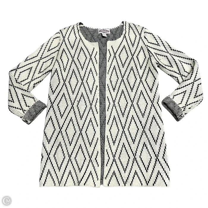 Cardigan By Oliver In Black & Cream, Size: S