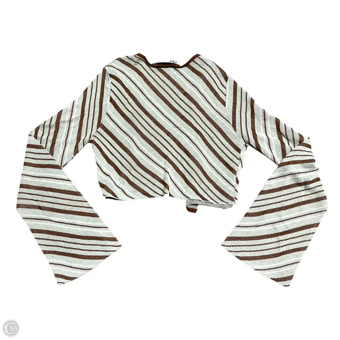 Cardigan By Zara In Brown & Green, Size: S