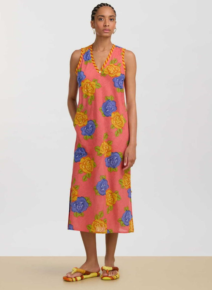 Dresses Lisa Corti Cheack Cotton Dress Old Pink Apoella