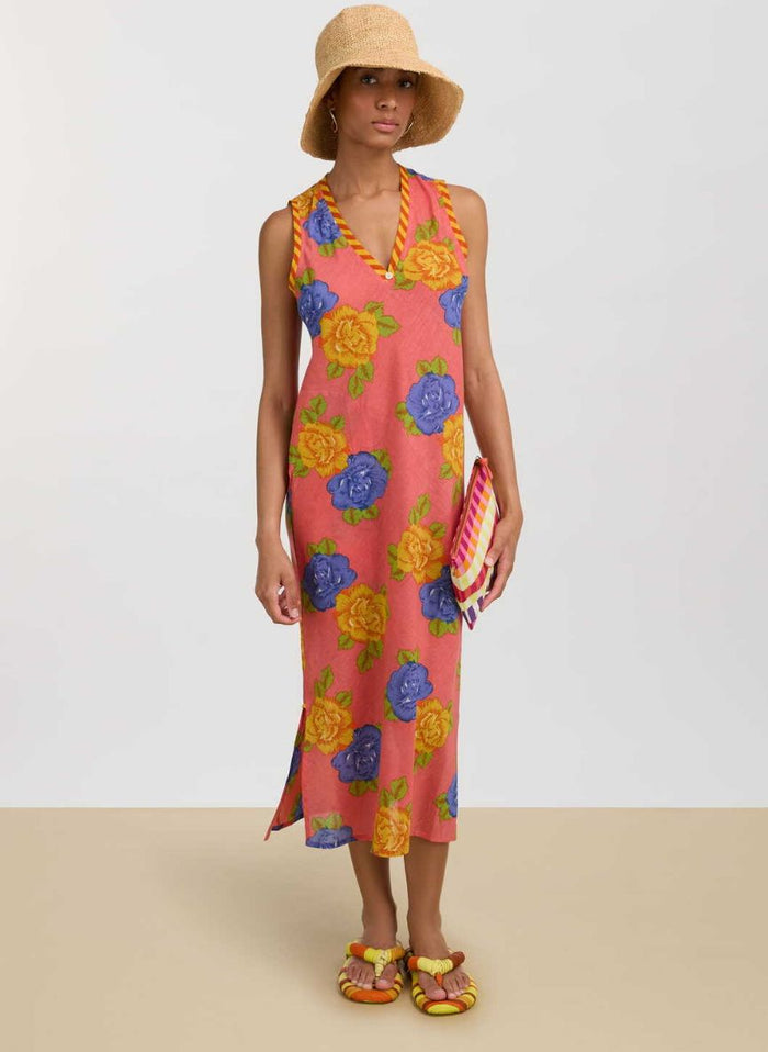 Dresses Lisa Corti Cheack Cotton Dress Old Pink Apoella