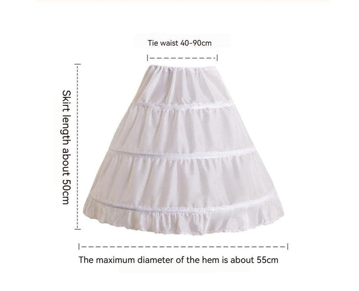 Children Ball Gown Slip Floor-Length Petticoats For Party/Wedding 782765246450 - COCOMELODY