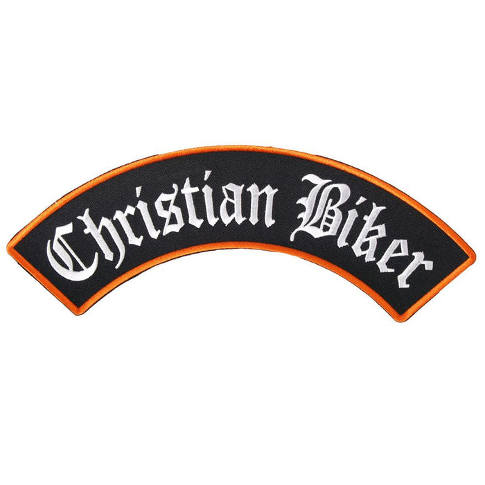 Christian Biker Rocker Patch 4 Inch x 1 Inch: Description
All patches feature a heat- sealed backing