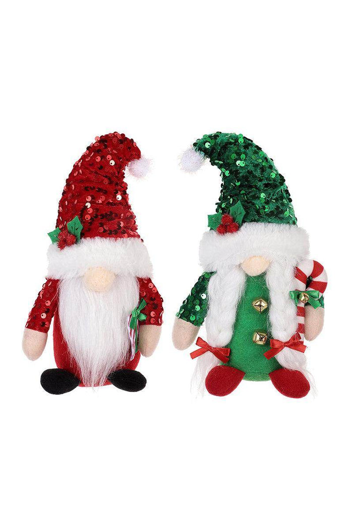 Christmas adornment adornment sequin hat faceless doll Rudolph doll 819050525129 - COCOMELODY