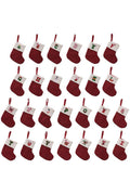 Christmas decorations Red knitted alphabet Embroidery Christmas socks Colorful DIY name gift socks 831001958177 - COCOMELODY