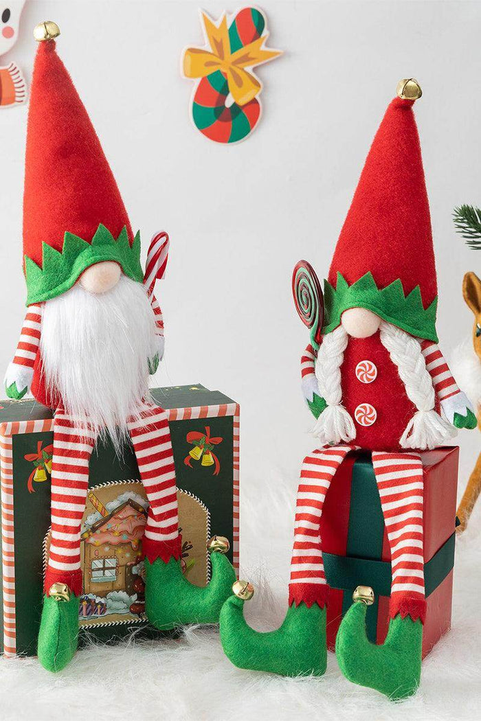 Christmas elf long legs no face doll props decorative scene layout pieces 735602523231 - COCOMELODY