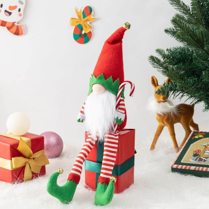 Christmas elf long legs no face doll props decorative scene layout pieces 735602523231 - COCOMELODY