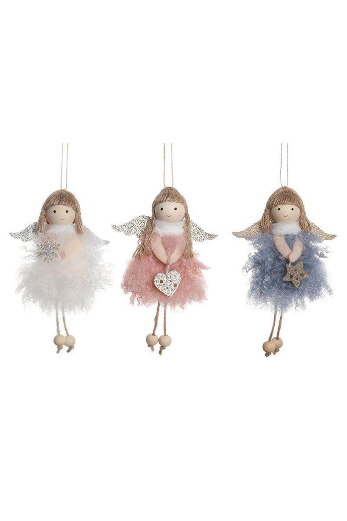Christmas tree decorations plush angel girl doll pendant small pendant 785403238838 - COCOMELODY