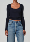 Ci9406 Citizens Navy Scoop Neck Top