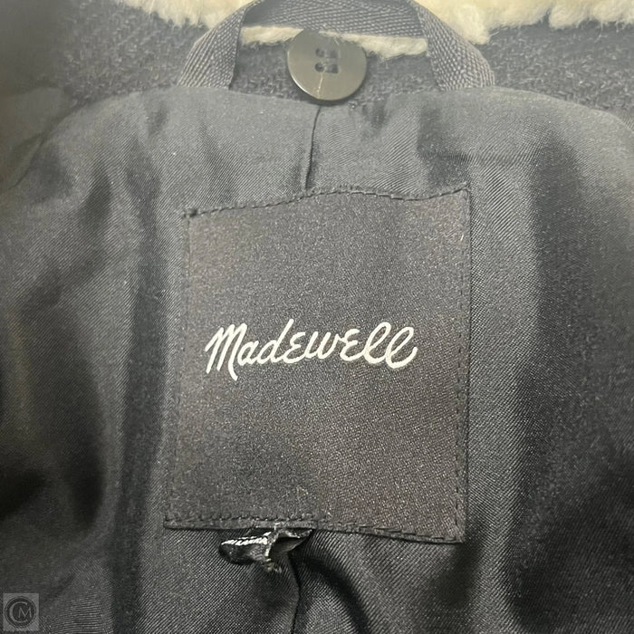 Coat Peacoat By Madewell In Cream & Grey, Size: Xs