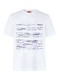 T-shirts Missoni Crew-neck Cotton T-shirt with Wave Print Apoella