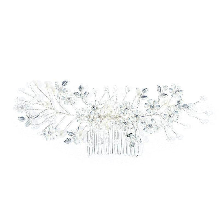 Crystal Pearl handmade crystal hair comb 716836390112 - COCOMELODY