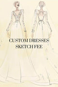 Custom Dresses Sketch Fee CI0020001 - COCOMELODY