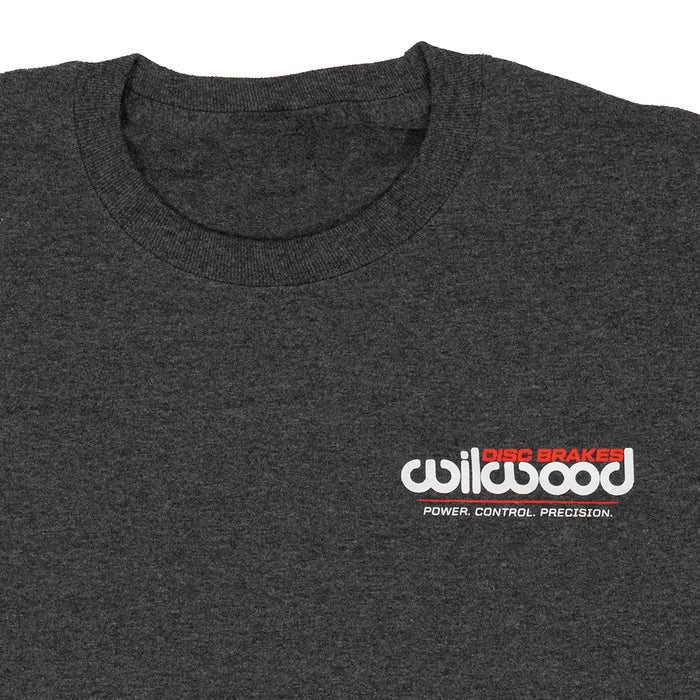 Dark Grey Short‑Sleeve T‑Shirt — Wilwood, the Legacy of Performance