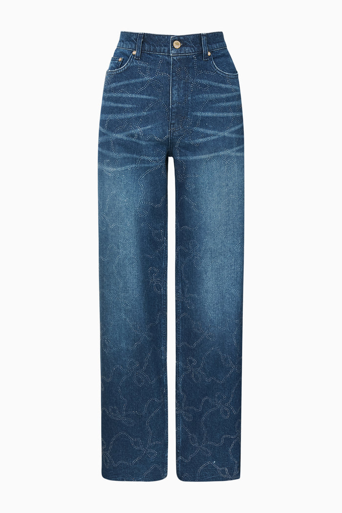 Dessa Crystal Bow Jeans