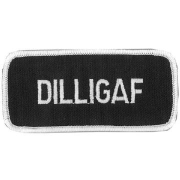 DILLIGAF Patch Black 4 Inch: Description
Heat-sealed backing for easy iron-on application