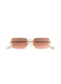 Sunglasses Eyepetizer Dillinger Gold/ Brown Gradient Pink O/S Apoella