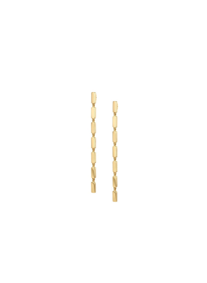 Earrings Maggoosh Disco Single Short Earrings Silver Gold Plated O/S Apoella