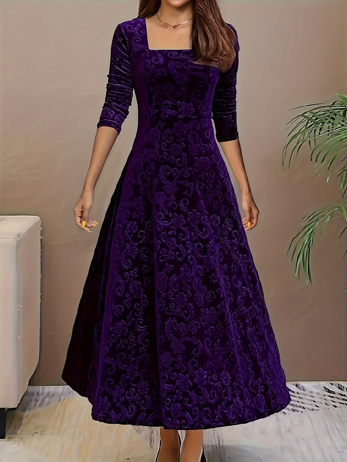 Dorothy | Elegant Patterned Maxi Dress