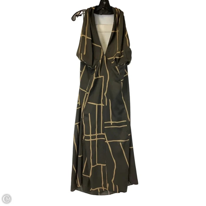 Dress Casual Maxi By Banana Republic In Brown, Size: 16