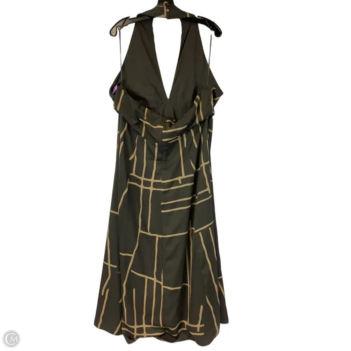 Dress Casual Maxi By Banana Republic In Brown, Size: 16
