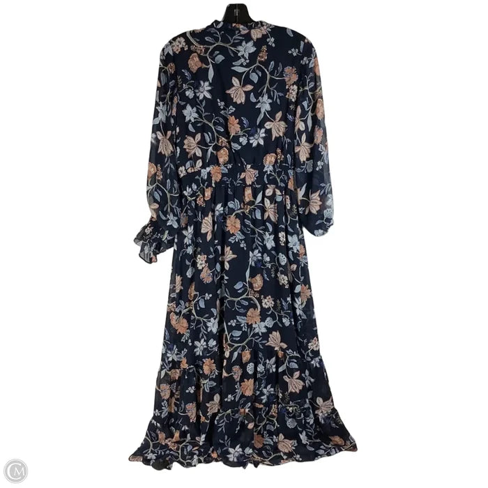 Dress Casual Maxi By Sam And Jess In Navy, Size: Lp