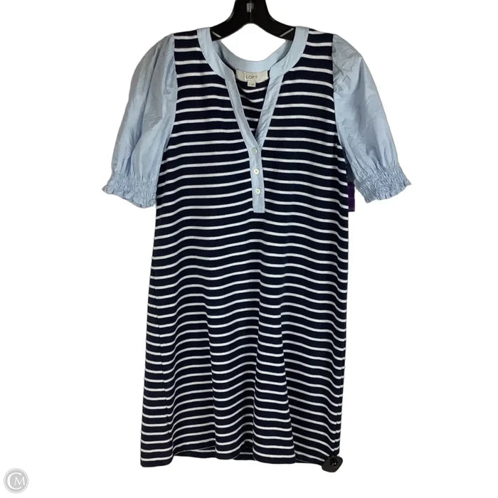 Dress Casual Short By Loft In Striped Pattern, Size: M