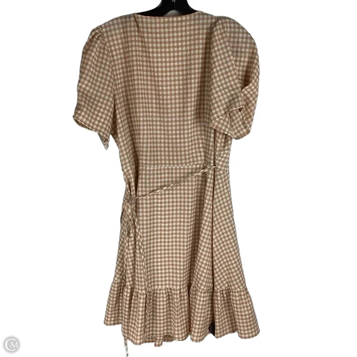 Dress Casual Short By Loft In Tan & White, Size: 10