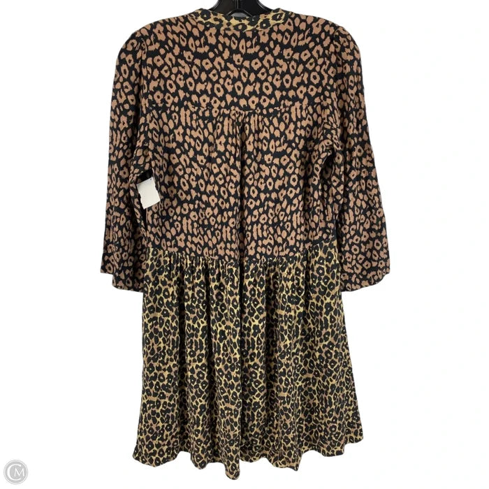 Dress Casual Short By Maeve In Animal Print, Size: S