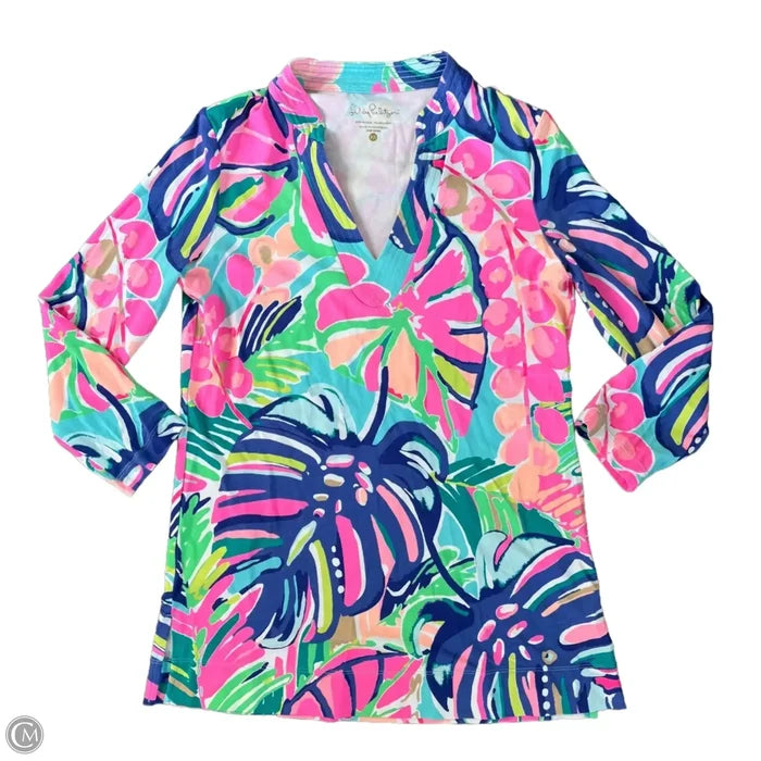 Dress Designer By Lilly Pulitzer In Blue & Pink, Size: Xs