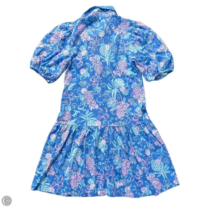 Dress Designer By Lilly Pulitzer In Blue & Pink, Size: Xs