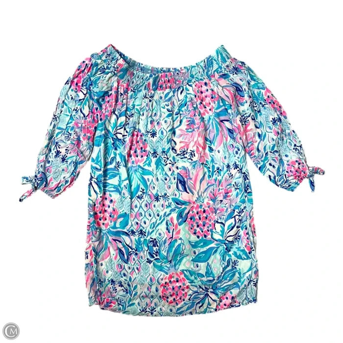 Dress Designer By Lilly Pulitzer In Blue & Pink, Size: Xxs