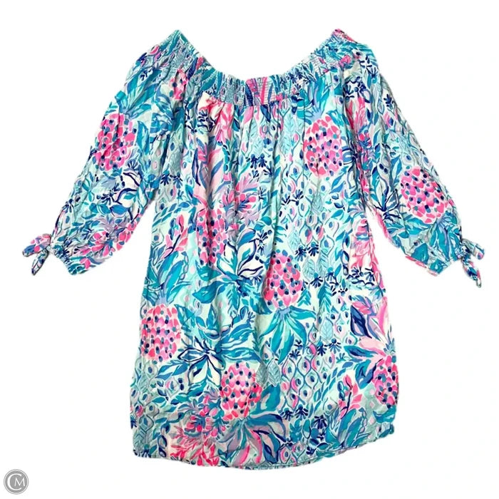 Dress Designer By Lilly Pulitzer In Blue & Pink, Size: Xxs
