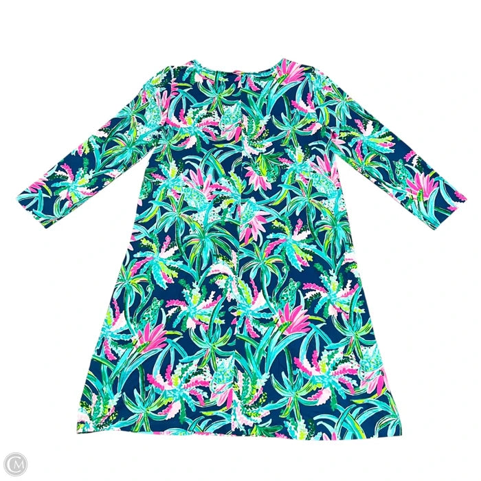 Dress Designer By Lilly Pulitzer In Green & Pink, Size: M