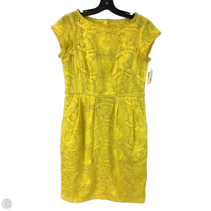 Dress Party Midi By Nanette Lepore In Yellow, Size: 4