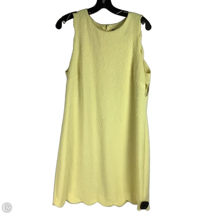 Dress Work By Anne Klein In Yellow, Size: L
