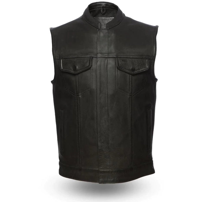 Eagle Hotshot CC Vest Tall: Take on the road with confidence in our Men's Hotshot Leather Vest