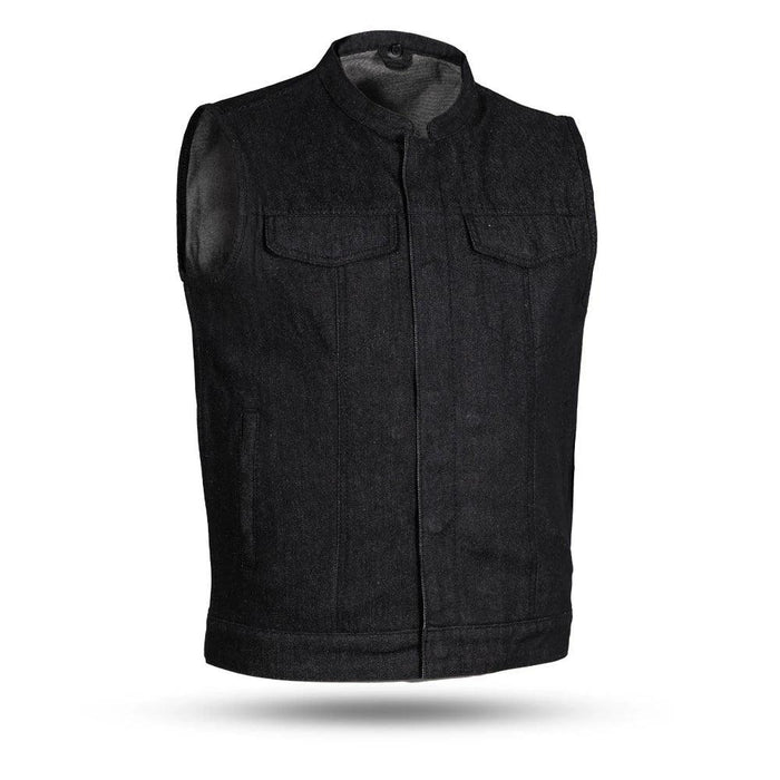 Eagle Hotshot Denim Vest Tall: Experience the thrill of the open road like never before with our Kershaw Men's Motorcycle Den