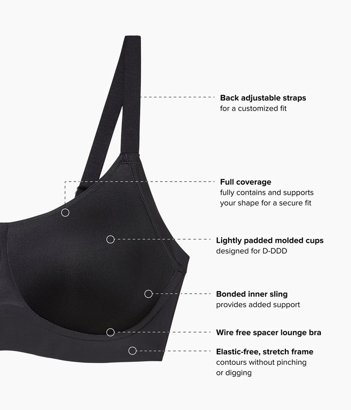 Easy Like Sunday™ Wire Free T-Shirt Bra: Black