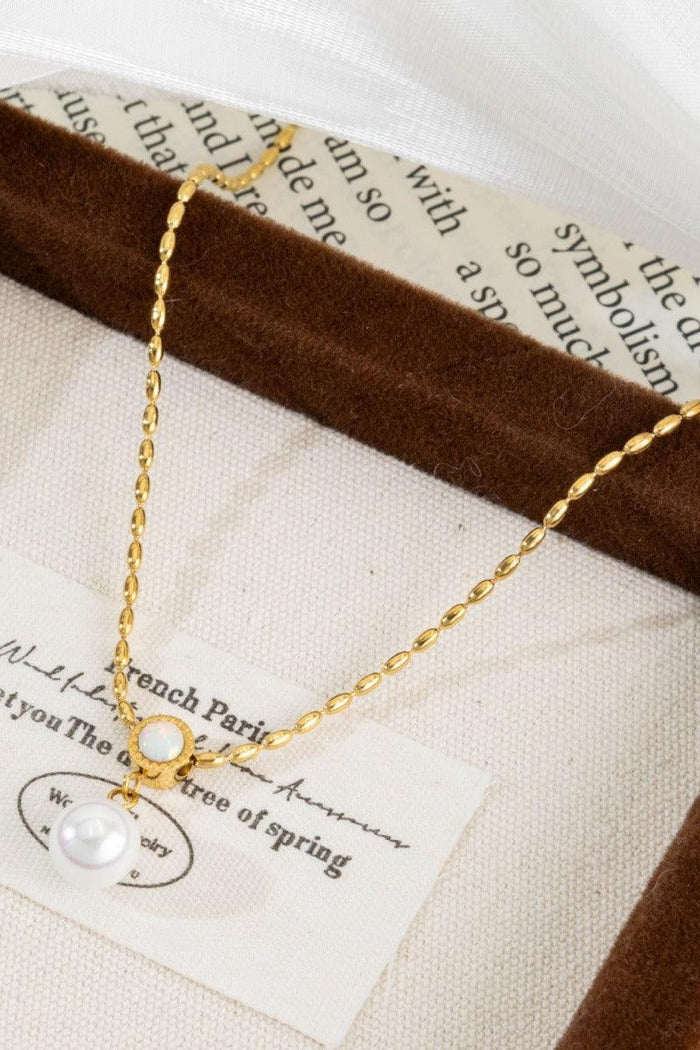 Elegant Luxury Single Pearl Pendant Necklace for Women 994399670416