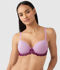 Embrace Lace® T-Shirt Bra: Lavender Sage/Dark Purple